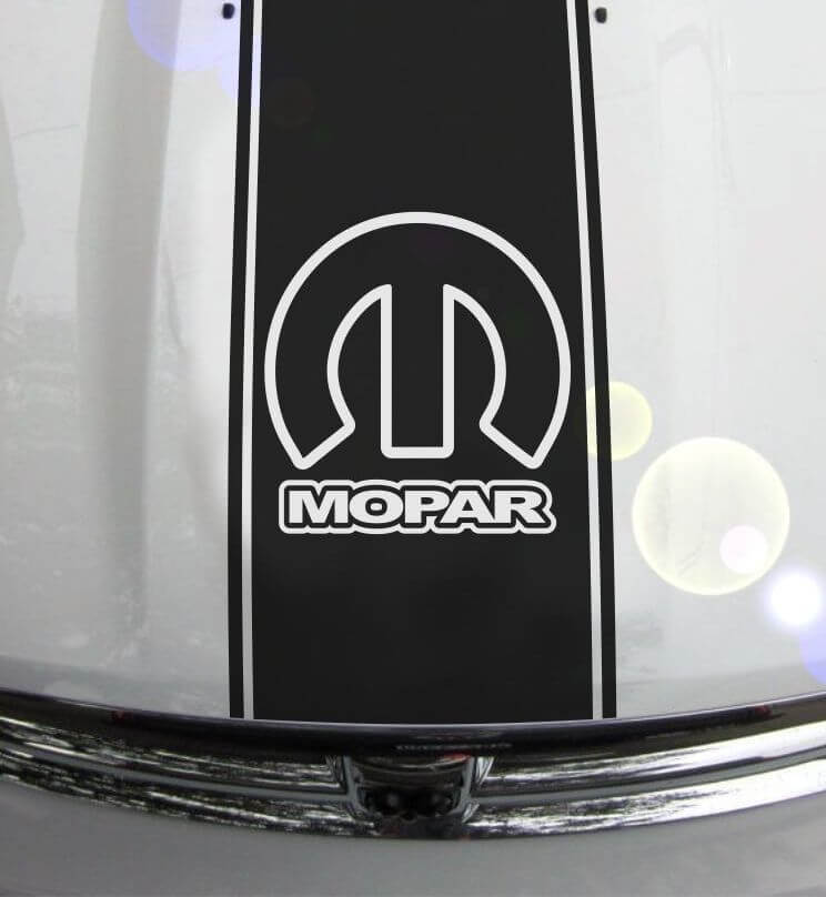 1500 2500 3500 Ram Truck Motorhaube Streifen Vinyl Mopar Aufkleber Aufkleber Grafik DHS-002