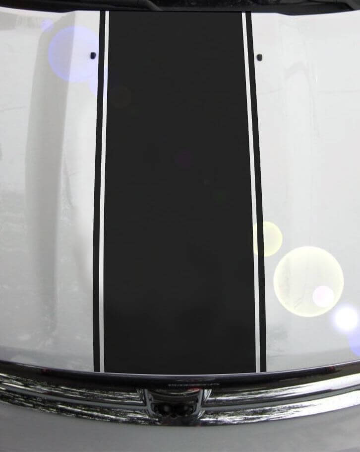 1500 2500 3500 Ram Truck Motorhaube Streifen Vinyl Aufkleber Aufkleber Grafik DH-000