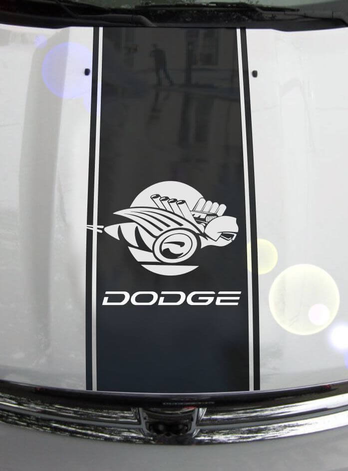 Ram Truck 1500 2500 3500 Bee Hood Streifen Vinyl Aufkleber Aufkleber Grafik DH-006C