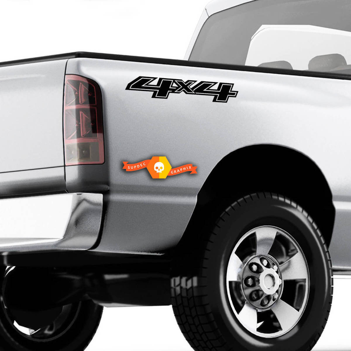 2X 2014-2020 Chevy 4x4 Aufkleber Silverado GMC Sierra Truck Bed Side Vinyl Aufkleber
