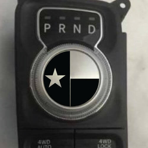 Dodge Ram Texas Flagge Schaltknauf Aufkleber Aufkleber Grafik Vinyl USA