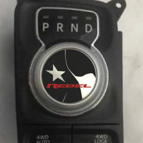 Texas-Flag-Rebell-Schalthebel Vinyl-Aufkleber für Dodge Ram