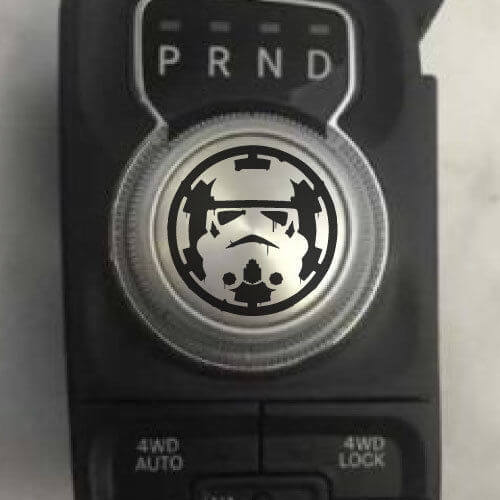 Empire Stormtrooper Schaltknauf Vinylaufkleber für Dodge Ram