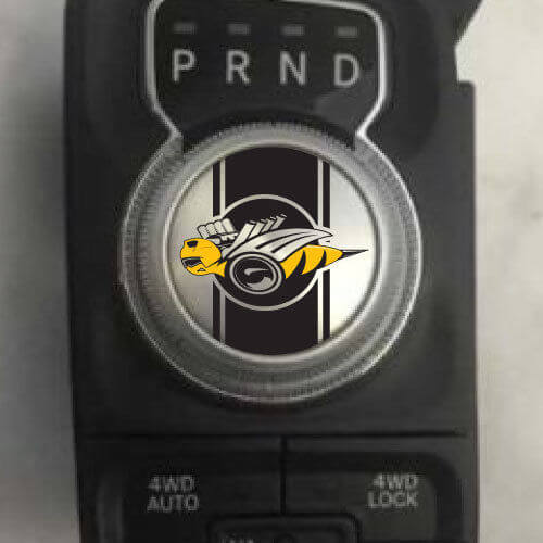 Dodge Ram Rumble Bee Stinger Edition Logo Schaltknauf Aufkleber Aufkleber Grafik Vinyl