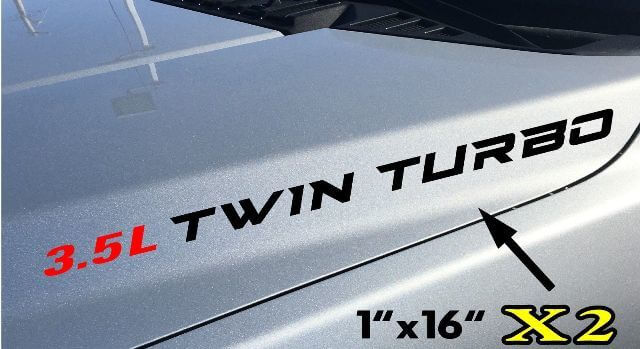3,5L Twin Turbo Hauben-Vinyl-Aufkleber für Musclecar F-150 EcoBoost V6