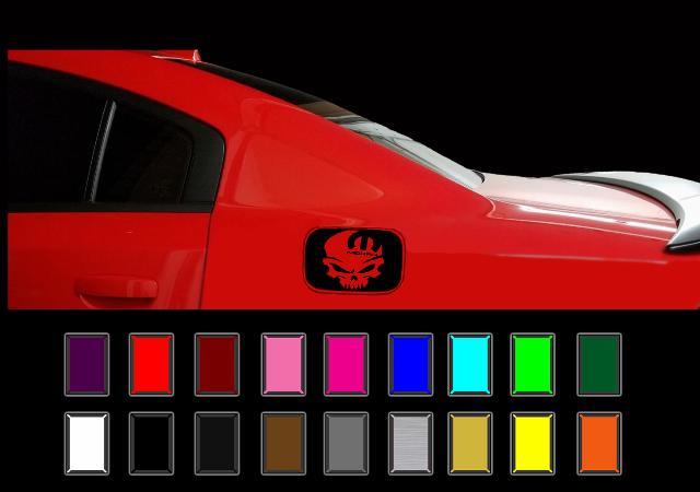 Dodge Charger Mopar Totenkopf Tankdeckel Aufkleber Overlay R/T Hemi Vinyl Aufkleber 2011-18