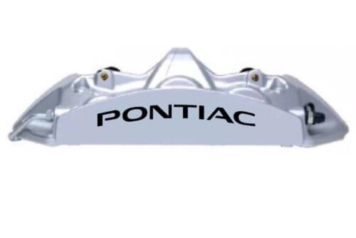Pontiac Gebogener Bremszangen-Hochtemperatur-Vinyl-Aufklebersatz für Pontiac