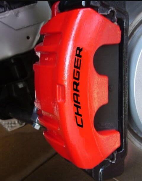Aufkleberset Hochtemperatur Vinyl für Bremssattel Dodge Charger