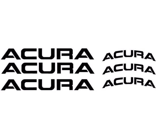 Acura Bremssattelaufkleber 6x
