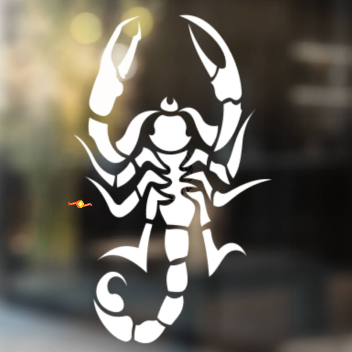 Scorpion Art Tribal Stil Universeller Vinyl-Aufkleber