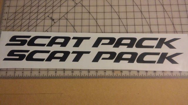 Scat Pack Seiten-Vinylaufkleber für Dodge Charger Challenger Dart