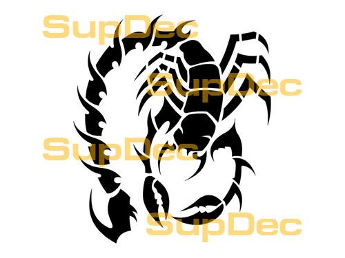Skorpion-Vinyl-Kunst-Wand-Fenster-Badezimmer-Aufkleber #6