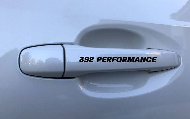 392 Performance Türgriff Vinylaufkleber für Dodge Challenger