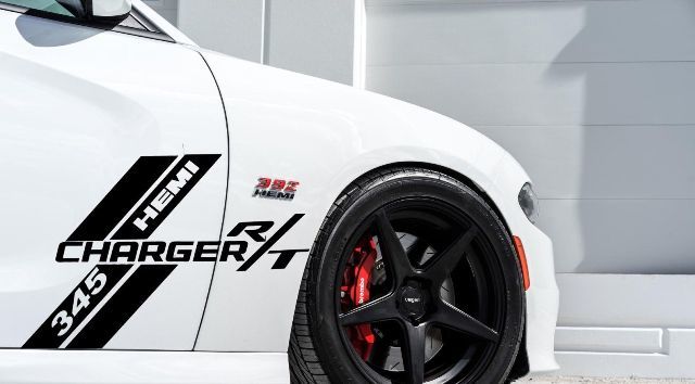 2x Aufkleber Vinyl Grafik Seitentür Streifen für Dodge Charger 08-2017 hemi