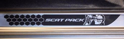 Honeycomb Scat Pack Stil Türleisten Vinyl-Aufkleber Set für Dodge Challenger 2015-2018