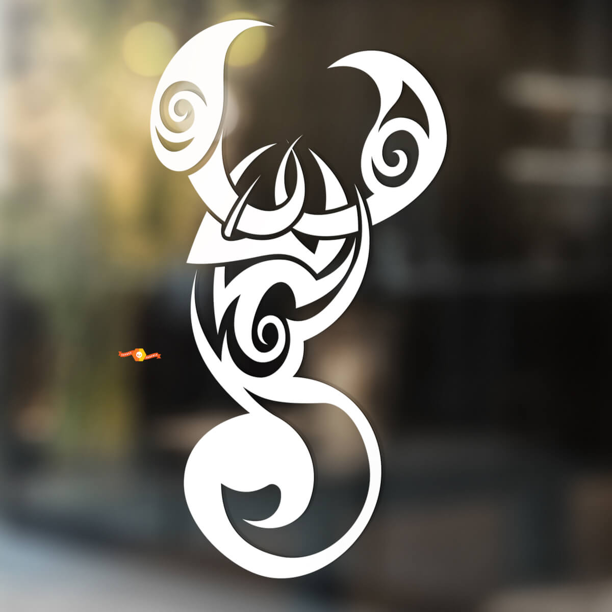 Scorpion Glattes Tribal Design Universeller Vinyl-Aufkleber
