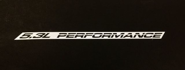 Paar 5,3 l Motorhaubenaufkleber, passend für Chevy Silverado, GMC Sierra Malibu
