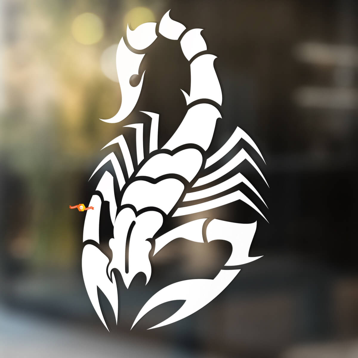 Aufgerichtete Wüstenskorpion Universeller Vinylaufkleber Sticker