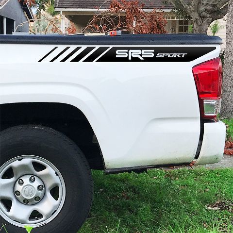 SR5 Sport-Strobe-Stil Streifen Seitenwand Vinylaufkleber für Toyota Tacoma