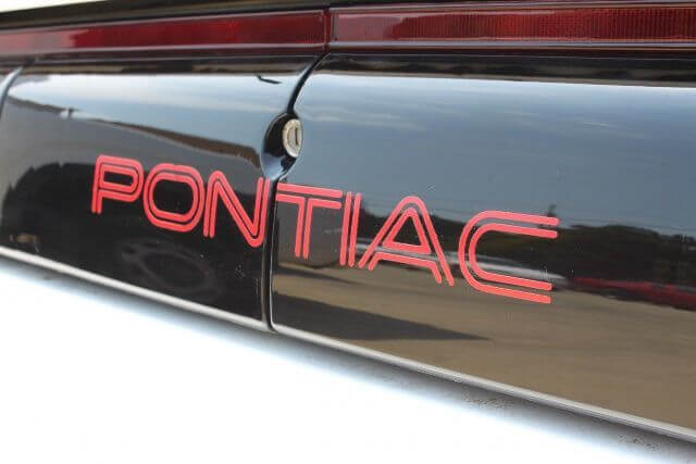Pontiac Heck Heckleuchten-Abdeckfolie aus Vinyl für Firebird Trans Am GTA 1991-1992
