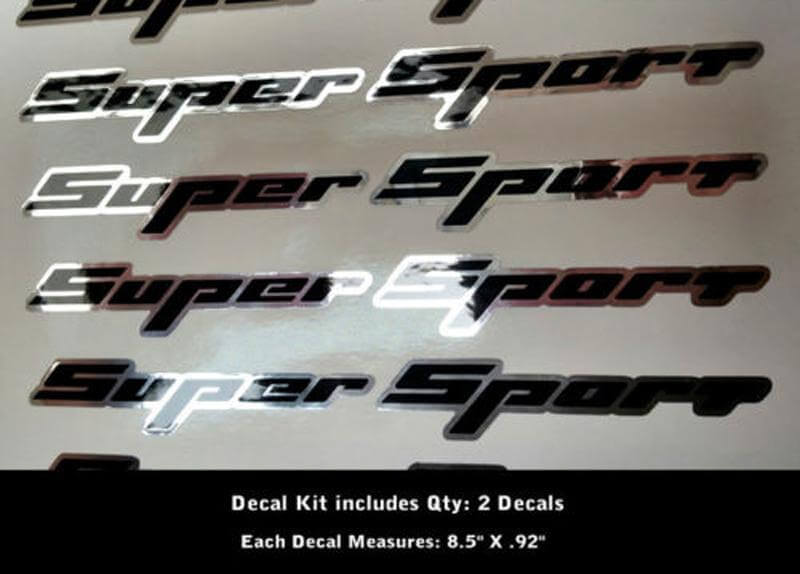 2 Super Sport Aufkleber Aufkleber Rally Sport Chevy Camaro Chevrolet SS WOW 0012
