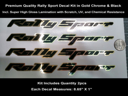 RS SS Rally Sport Aufkleber Kit 2 Stück Camaro Gold Chrom Haubenschaufel 0115