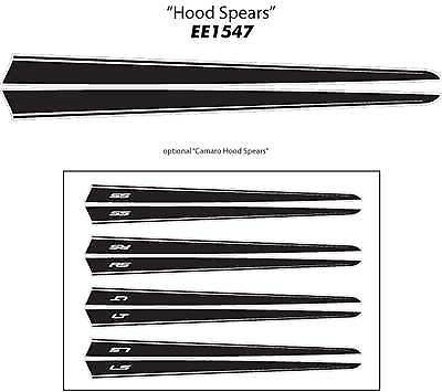 RS HOOD SPEARS Vinyl-Aufkleber Streifen * Pro Grade Graphic 2013 Chevy Camaro
