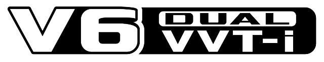 V6 DUAL VVTI Vinyl-Aufkleber für Toyota Prado – 2er-SET