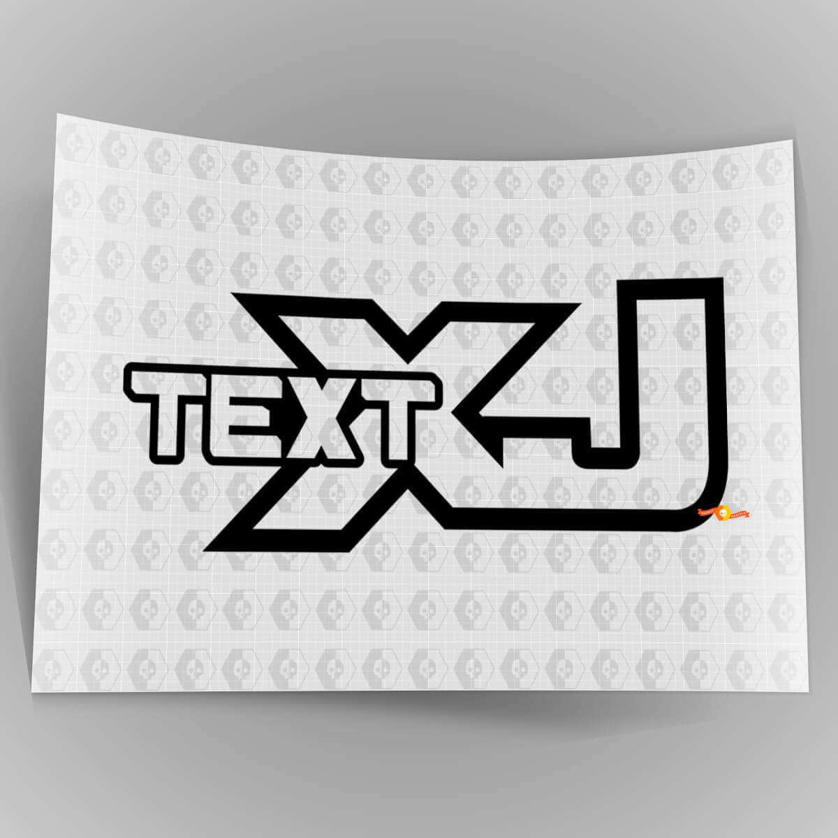 Jeep XJ – Schwarz – Vinyl-Aufkleber Off Road Cherokee Trails Rock Crawling 4 x 4