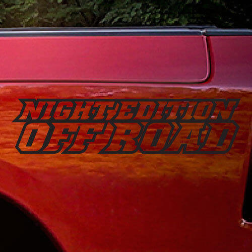 Night Edition Offroad-Seitenbett-Aufkleber für Dodge Ram Rebel 2015-2017