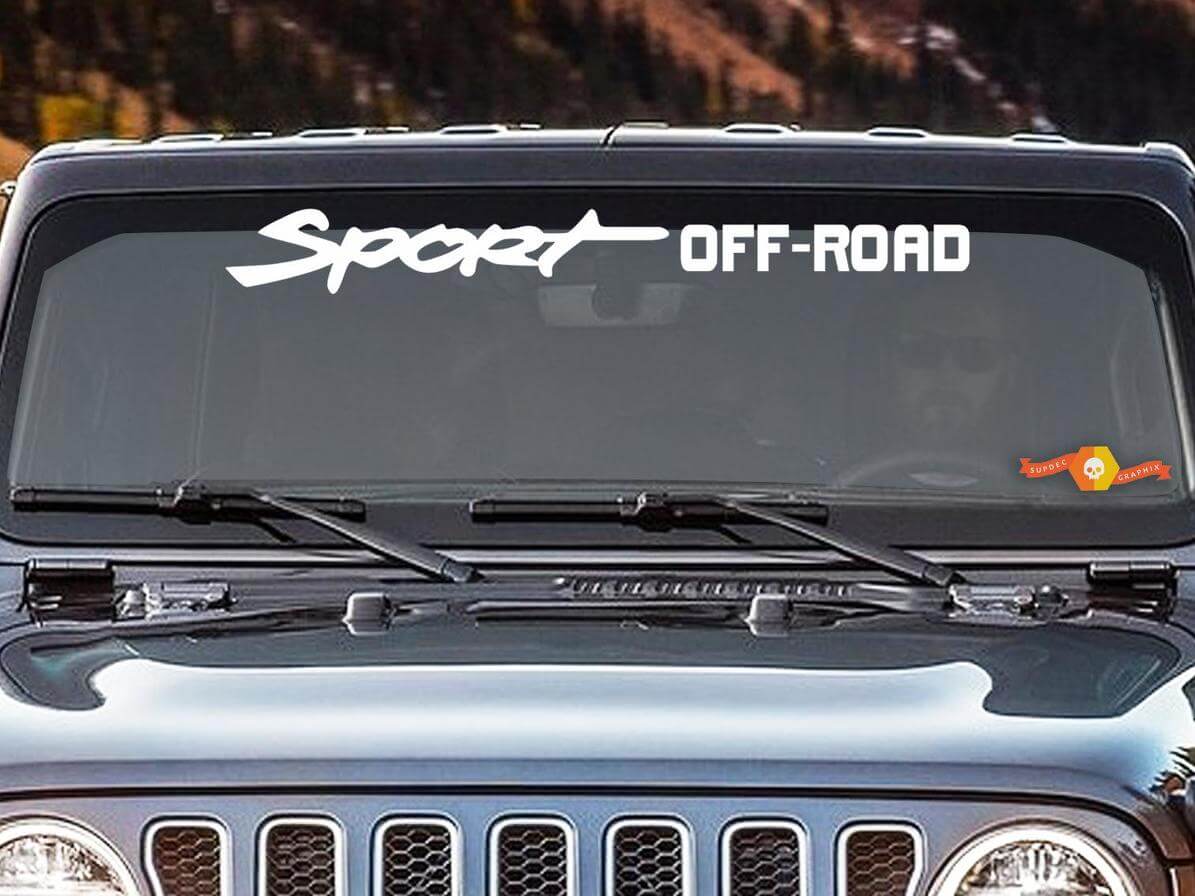 Sport Off Road Windschutzscheiben Vinyl Aufkleber für Jeep Wrangler