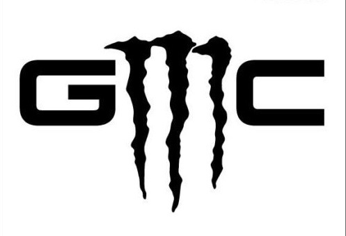 GMC Logo Monster Style Universeller Vinylaufkleber für GMC Sierra