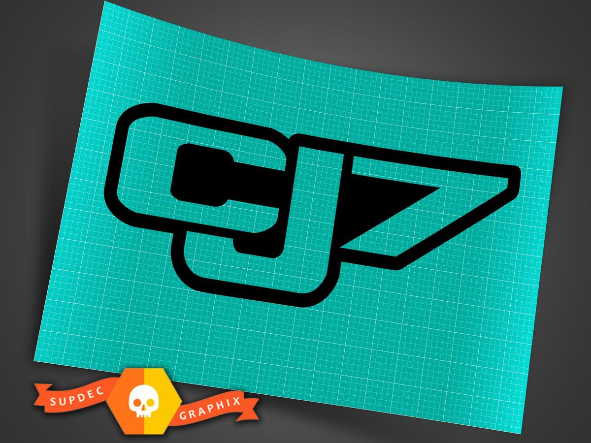 CJ7 Logo Universeller Vinylaufkleber für Jeep CJ CJ-7