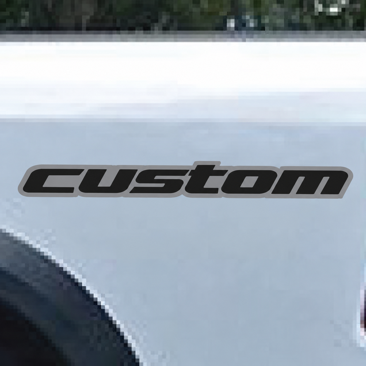 kundenspezifisches zweifarbiges Schriftzug-Paar Nachttisch-Vinylaufkleber für Dodge Ram 1500