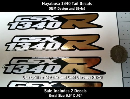 GSX 1340R Stil Heck Vinylaufkleber Set für Suzuki Hayabusa