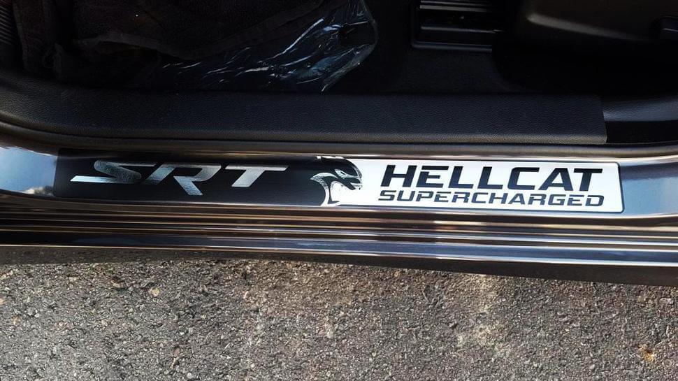 SRT Hellcat Style Türschweller Vinylaufkleber Set für Dodge Challenger Charger