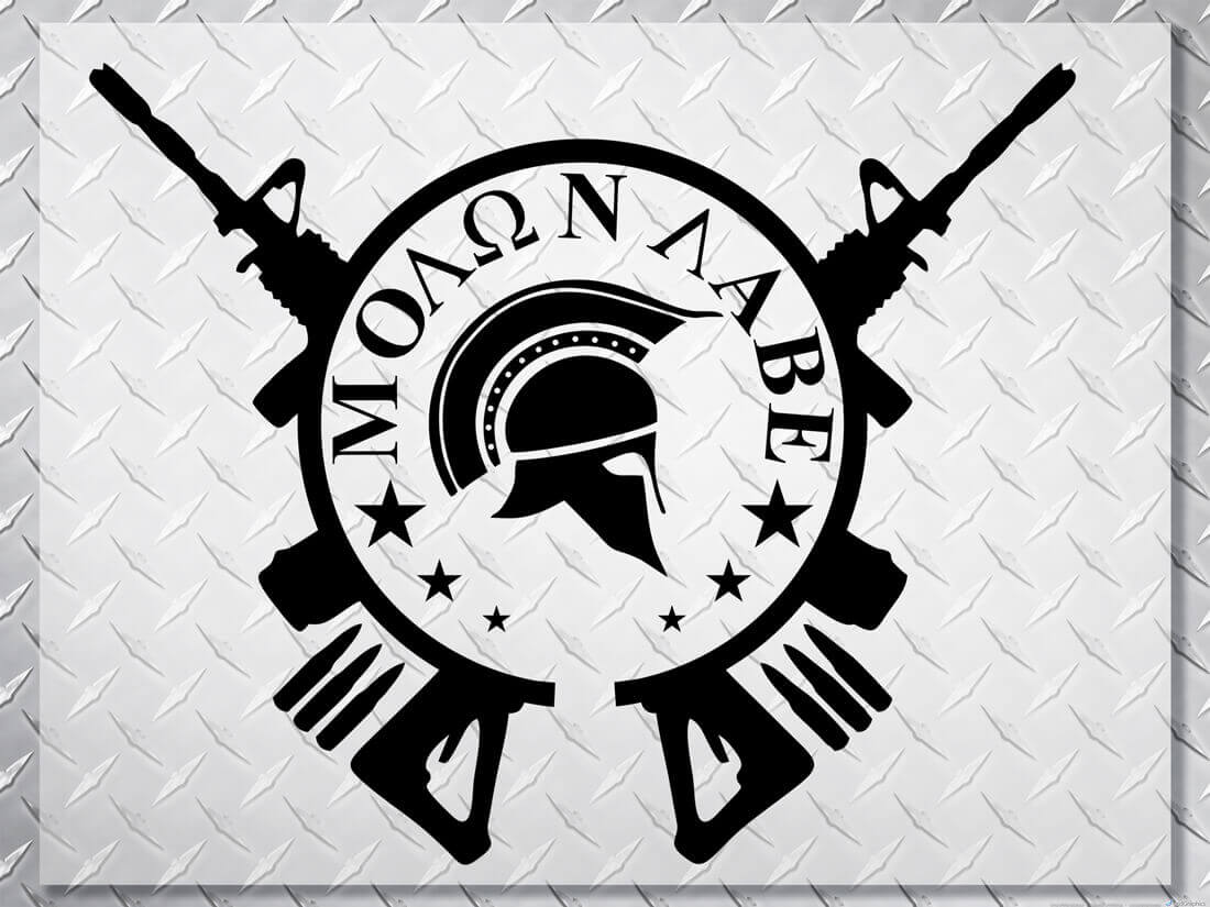 Molon Labe Spartanischer Helm Kapuzen Vinylaufkleber für Jeep Wrangler