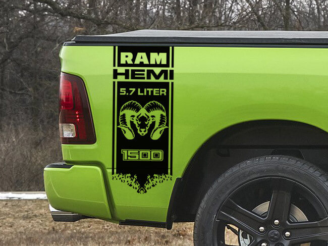 5,7L Hemi 4x4 Seitenstreifen-Aufkleber-Kit für Dodge Ram 1500