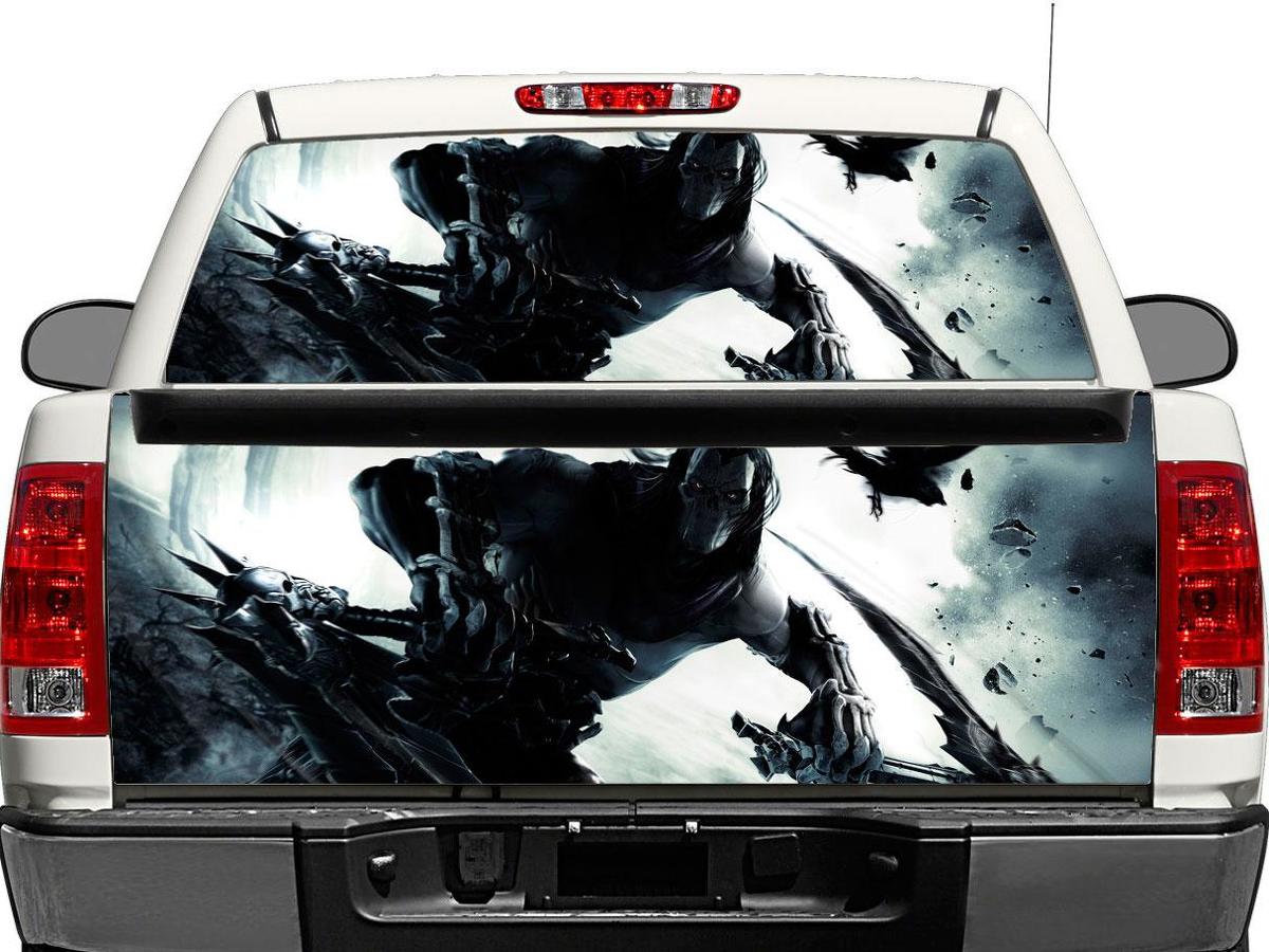 Death Darksiders Rückscheiben- oder Heckklappen-Vinylaufkleber für Pick-up Trucks und SUVs