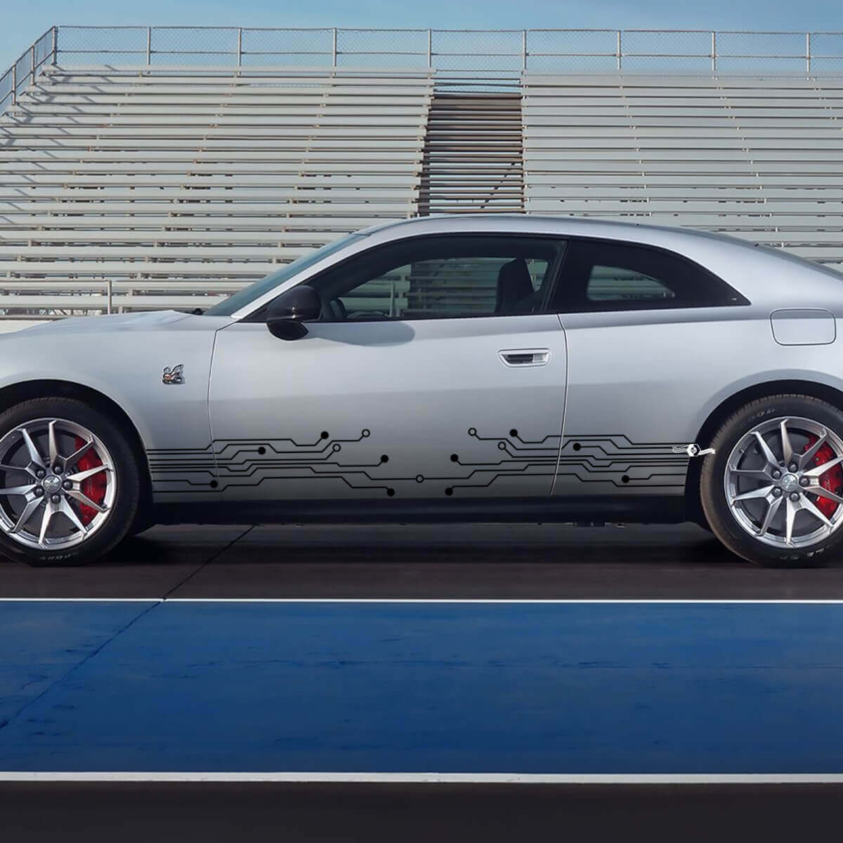 Seitentzieherstreifen für Dodge Charger Electric 3
