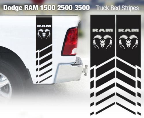 Dodge Ram 1500 2500 3500 Hemi 4 x 4 Aufkleber Truck Bed Stripe Vinyl Aufkleber Racing 4R