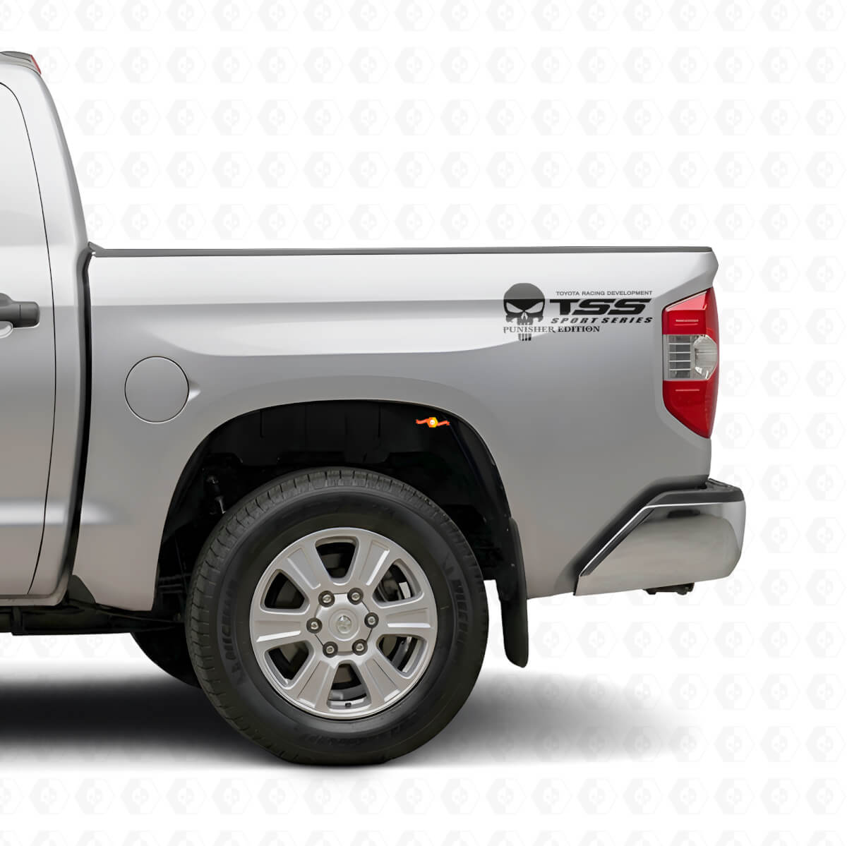 Toyota TSS Truck Sport Series Racing Tacoma Tundra The Punisher Aufkleber Vinyl 2 Stück
