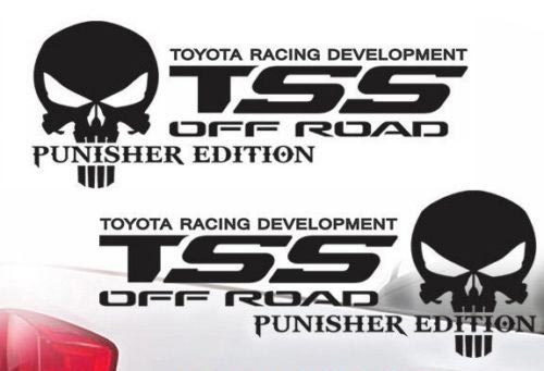 Toyota TSS Truck Offroad Racing Tacoma Tundra The Punisher Decal Vinyl Decals j