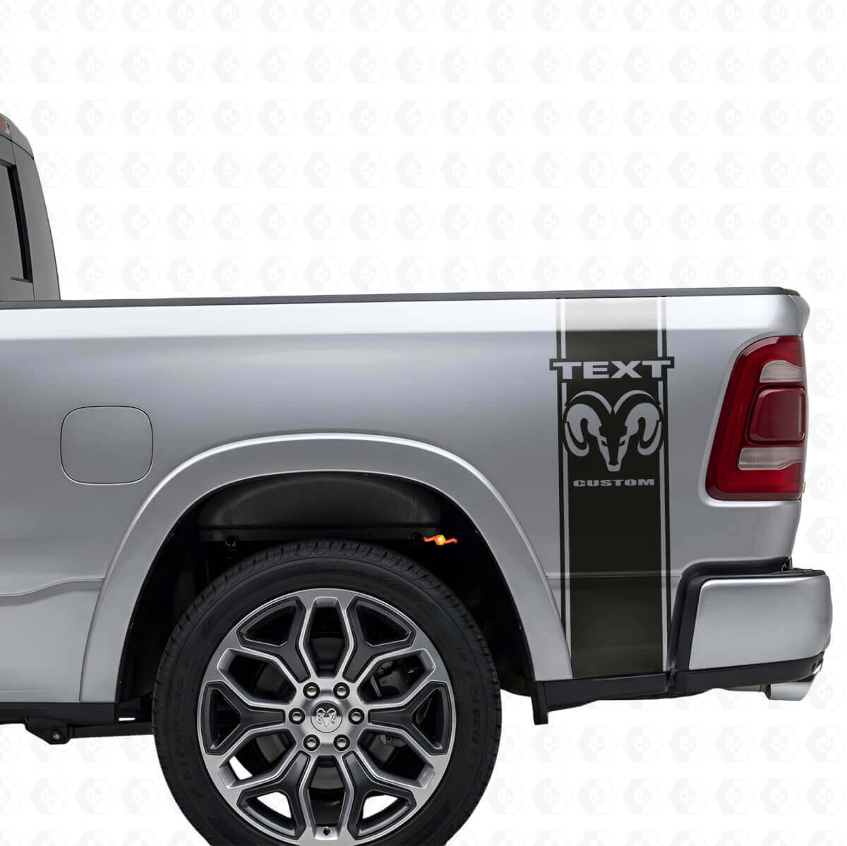 Individuelle Logo-Heckseitliche Streifen Vinyl-Aufkleber für Dodge Trucks