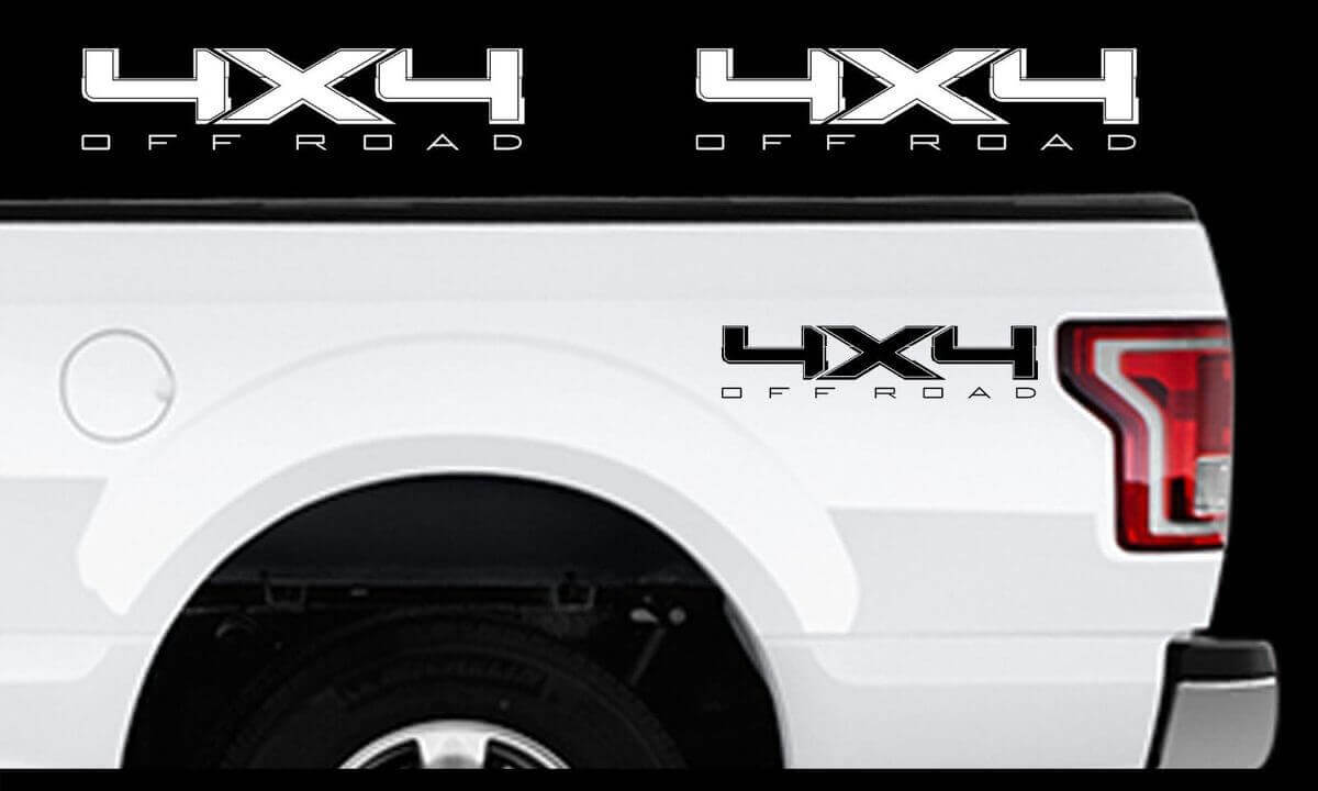 4x4 Offroad Seiten-Vinylaufkleber-Set für Musclecar F-150 2009-2016