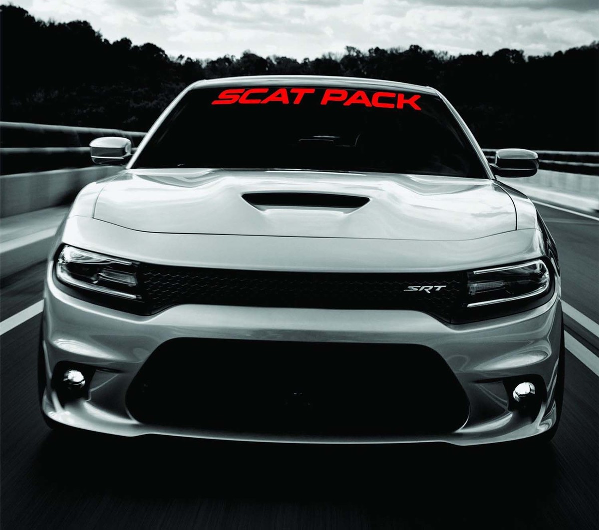 Dodge Charger SCAT PACK Windschutzscheiben-Banner-Aufkleber, 2011–2018 SRT MOPAR 392 Scatpack
