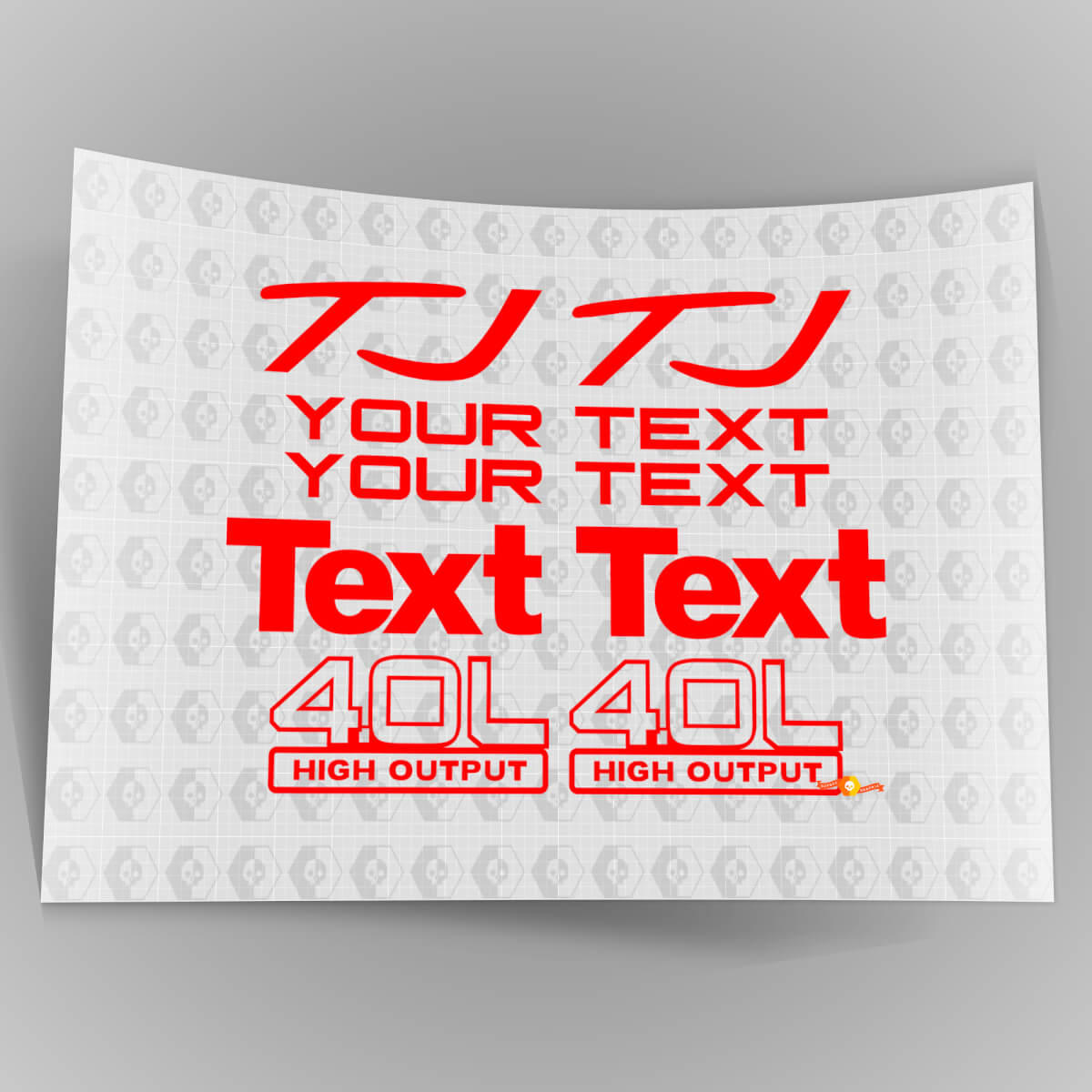 Jeep Wrangler Sport 4.0 High Output AUFKLEBER DECALS KIT YJ TJ