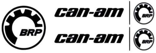 2 X CAN-AM LOGO-AUFKLEBER-AUFKLEBER + 1 KOSTENLOSER BRP-AUFKLEBER