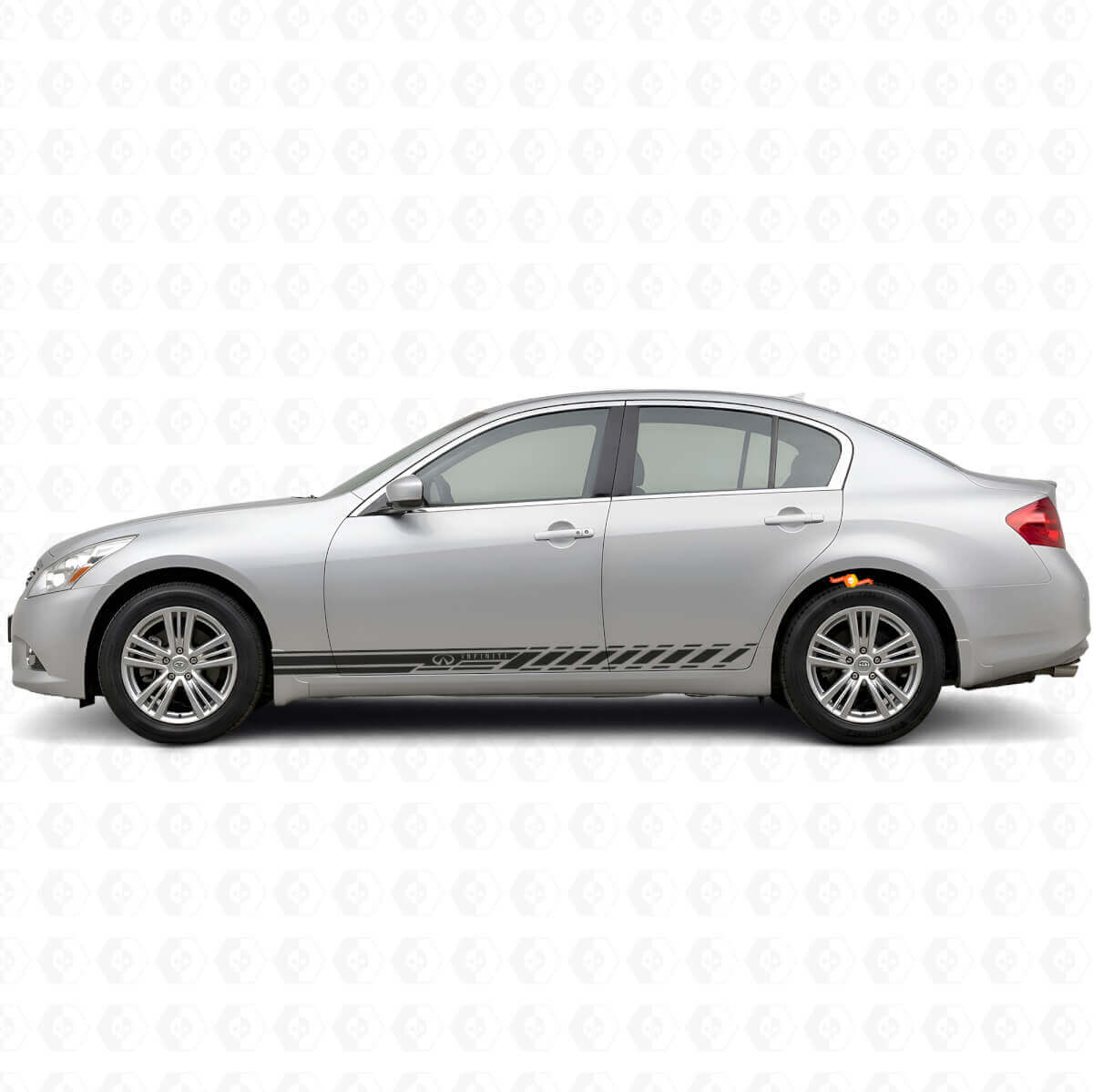Racing Seitliche Streifen Vinyl-Aufkleber-Set für Infiniti G35 G37