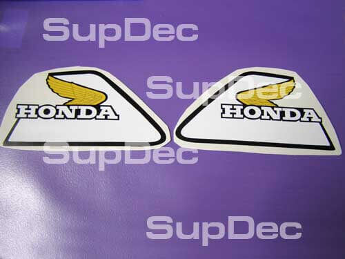 Honda Wing Tank Vinyl-Aufkleber Paar für CR125 XR80 CR XR Motorräder